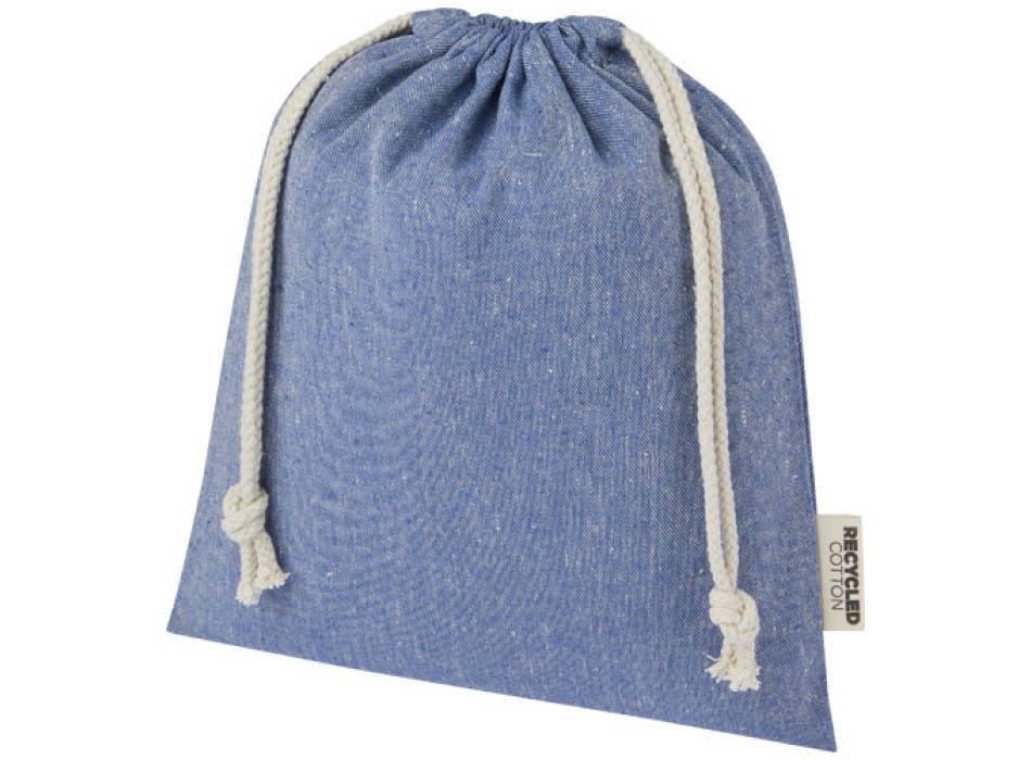 Sacchetto per confezione regalo medio in cotone riciclato 150 g/m² certificato GRS Pheebs - 1,5L