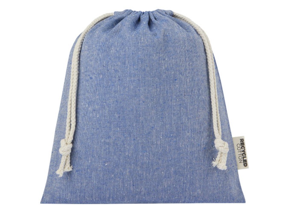 Sacchetto per confezione regalo medio in cotone riciclato 150 g/m² certificato GRS Pheebs - 1,5L