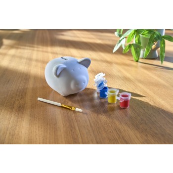 Salvadanaio maialino in gesso Monika