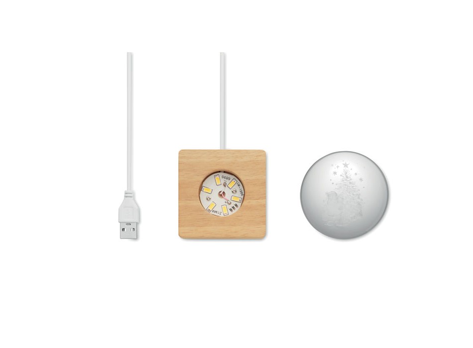 SANTA LIGHT - Palla di Natale con LED