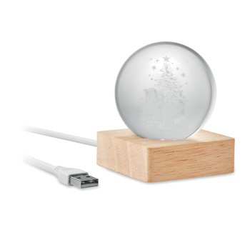 SANTA LIGHT - Palla di Natale con LED