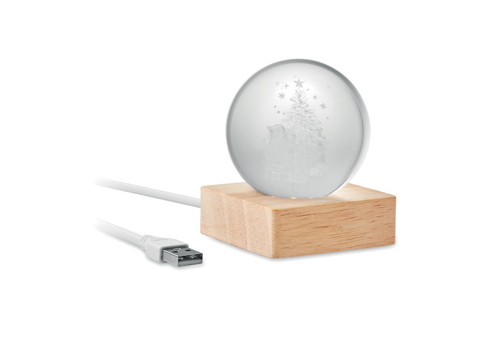 SANTA LIGHT - Palla di Natale con LED