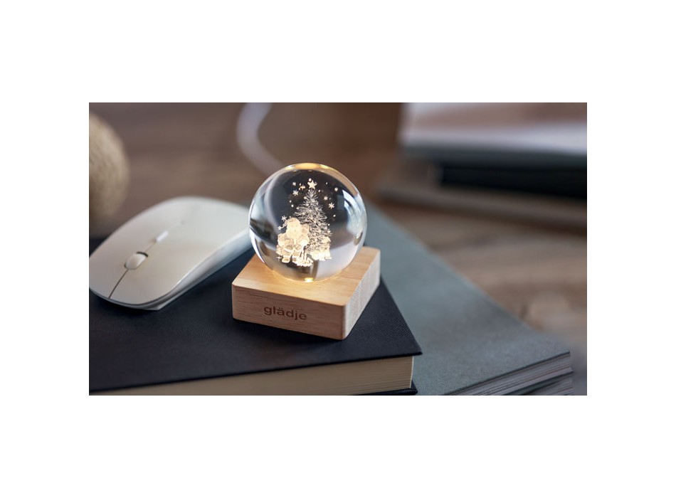 SANTA LIGHT - Palla di Natale con LED