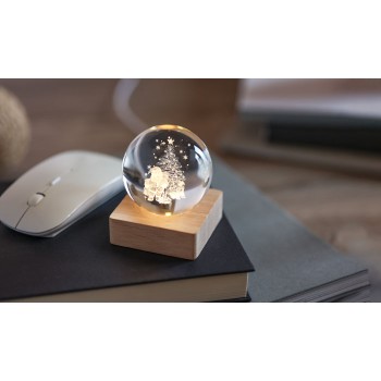 SANTA LIGHT - Palla di Natale con LED