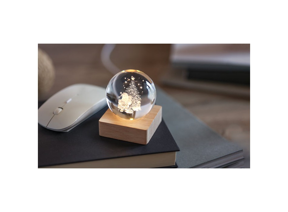 SANTA LIGHT - Palla di Natale con LED