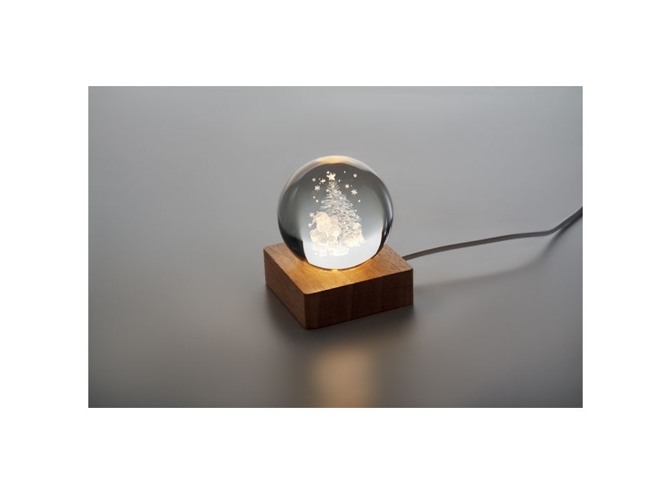 SANTA LIGHT - Palla di Natale con LED