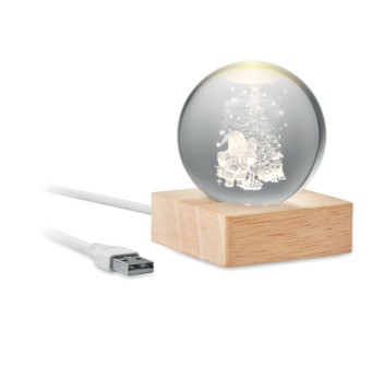 SANTA LIGHT - Palla di Natale con LED