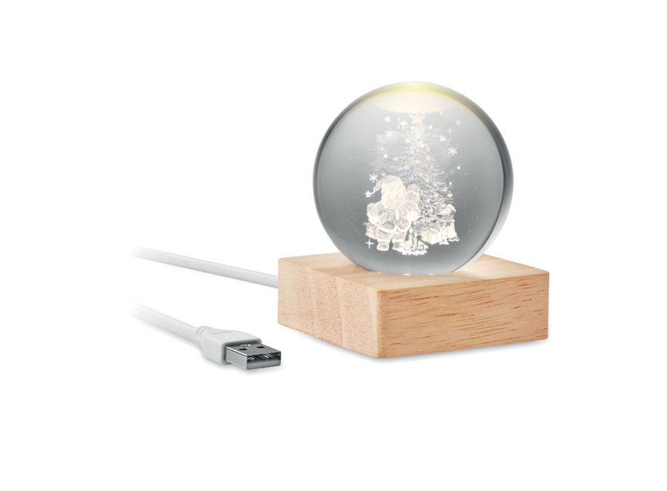SANTA LIGHT - Palla di Natale con LED