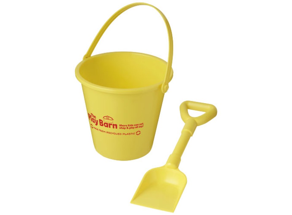 Secchiello e paletta in plastica riciclata Tides