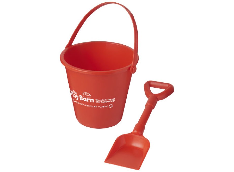 Secchiello e paletta in plastica riciclata Tides