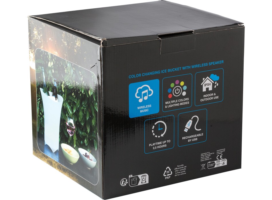 Secchiello per il ghiaccio in ABS con speaker integrato Annabel