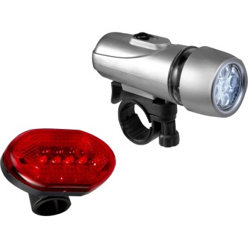 Set 2 luci da bicicletta, in ABS Jordy