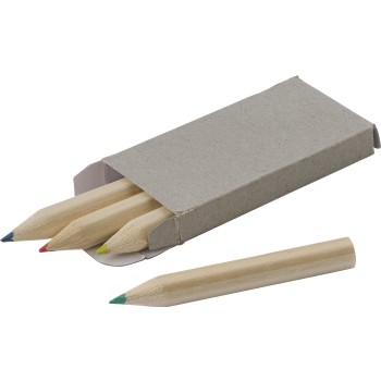 Set 4 mini matite in legno Kai