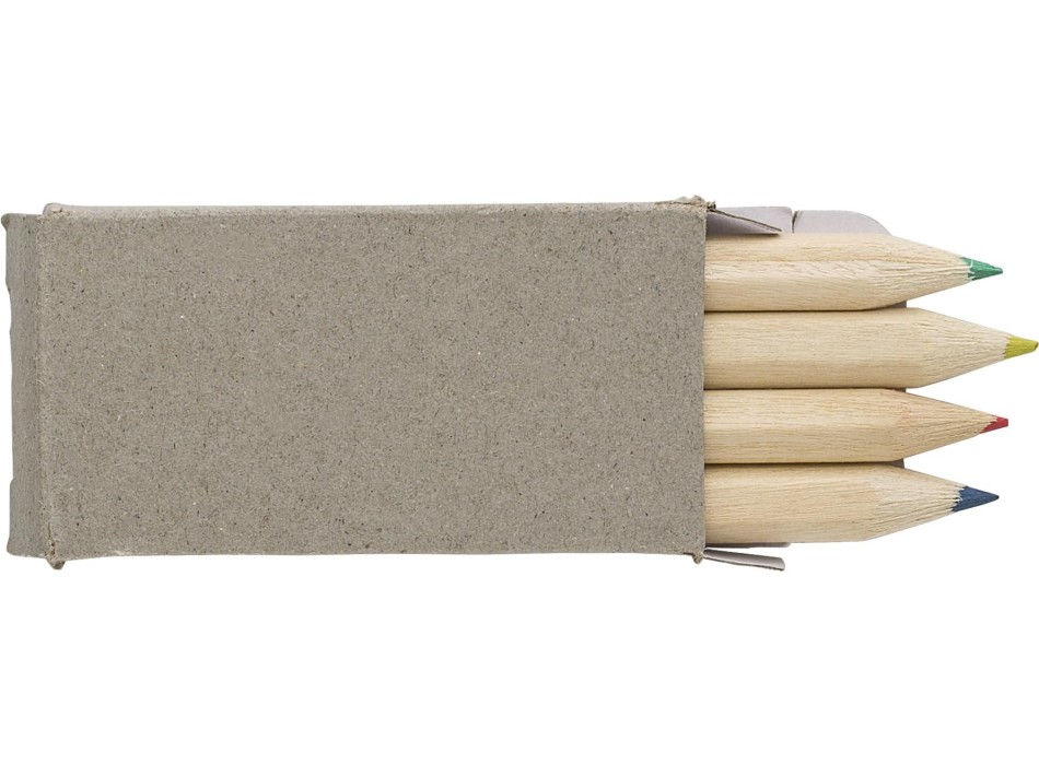 Set 4 mini matite in legno Kai