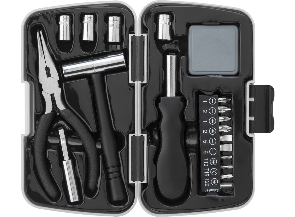 Set attrezzi 19 pezzi, custodia in ABS Blaine