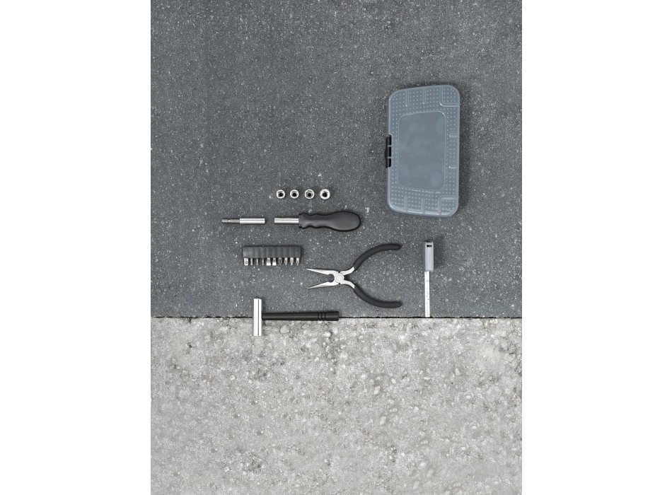 Set attrezzi 19 pezzi, custodia in ABS Blaine