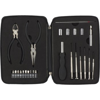 Set attrezzi 26 pezzi, custodia in metallo Alisha