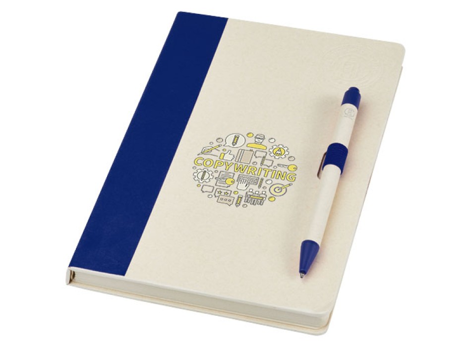Set blocco note formato A5 e penna a sfera Dairy Dream realizzati con cartoni del latte riciclati