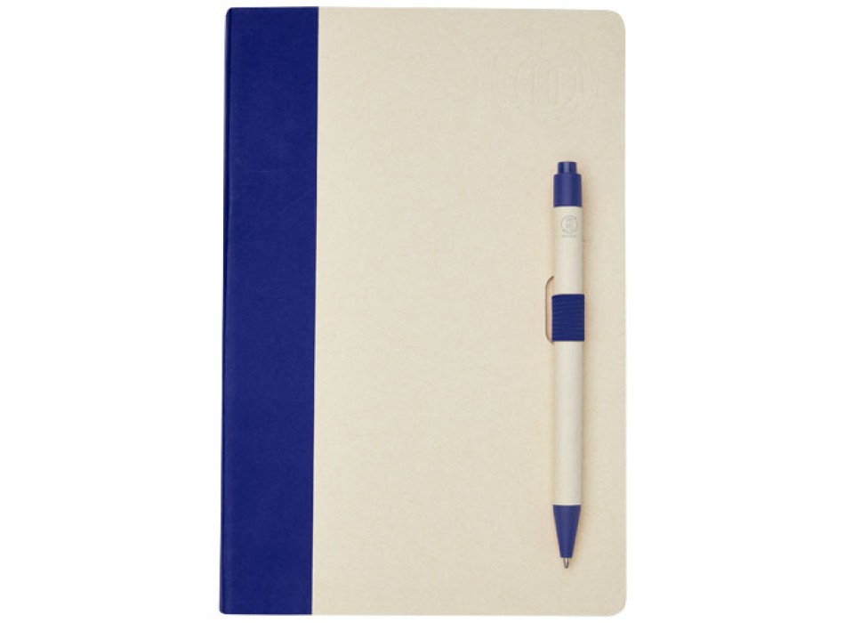 Set blocco note formato A5 e penna a sfera Dairy Dream realizzati con cartoni del latte riciclati