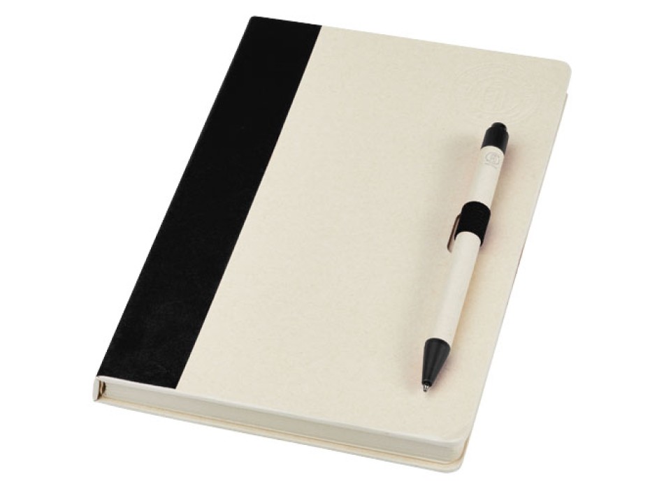 Set blocco note formato A5 e penna a sfera Dairy Dream realizzati con cartoni del latte riciclati