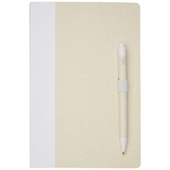 Set blocco note formato A5 e penna a sfera Dairy Dream realizzati con cartoni del latte riciclati