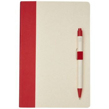 Set blocco note formato A5 e penna a sfera Dairy Dream realizzati con cartoni del latte riciclati
