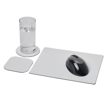 Set Brite-Mat® 1 con tappetino per mouse e sottobicchieri