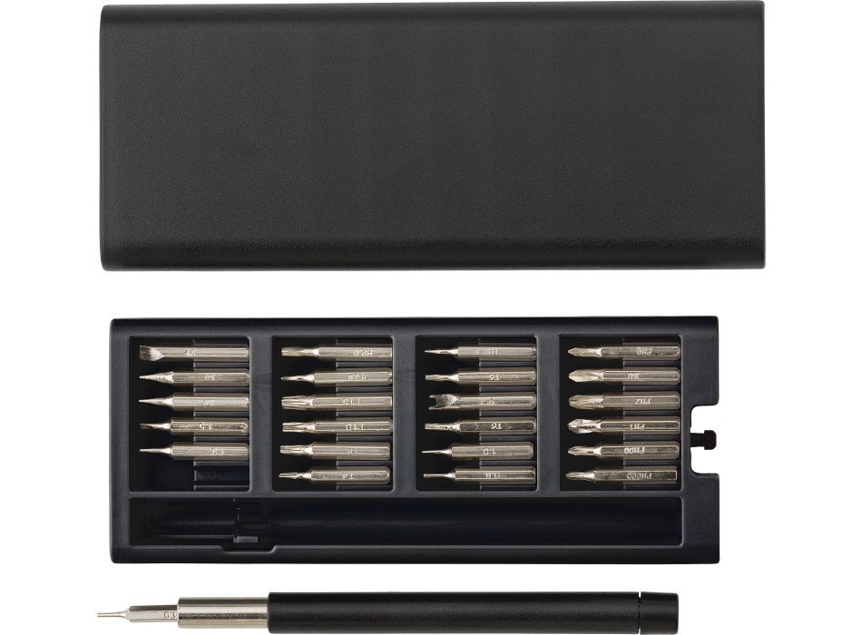Set cacciaviti 24 pezzi, custodia in ABS Arthur