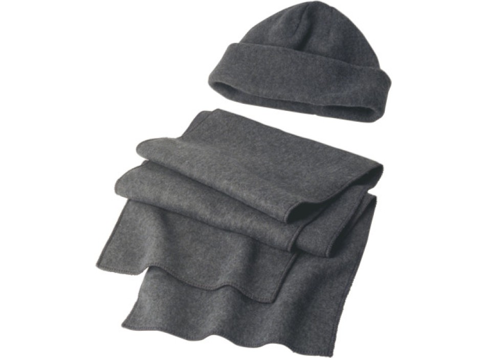 Set cappello e sciarpa in pile 200gr/m²