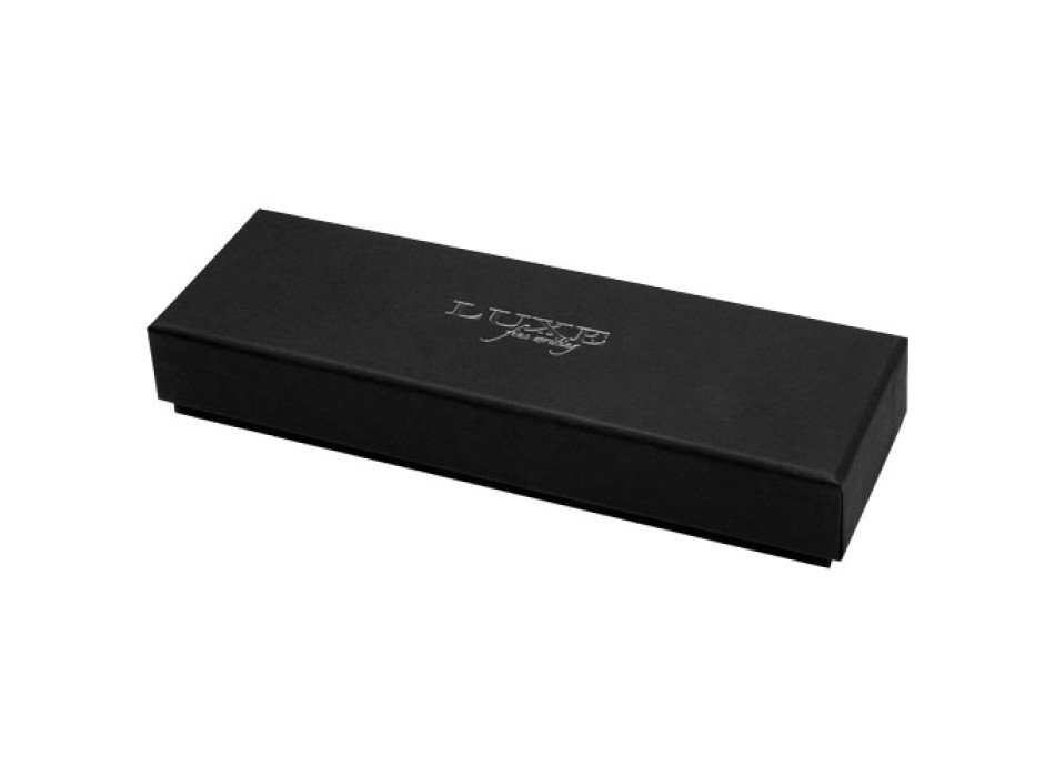 Set con penna a sfera e penna roller in acciaio inossidabile riciclato Didimis (inchiostro nero)