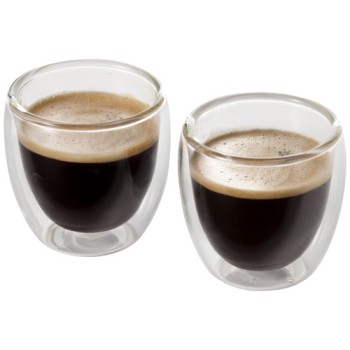 Set da 2 tazze in vetro per espresso Boda