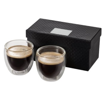 Set da 2 tazze in vetro per espresso Boda