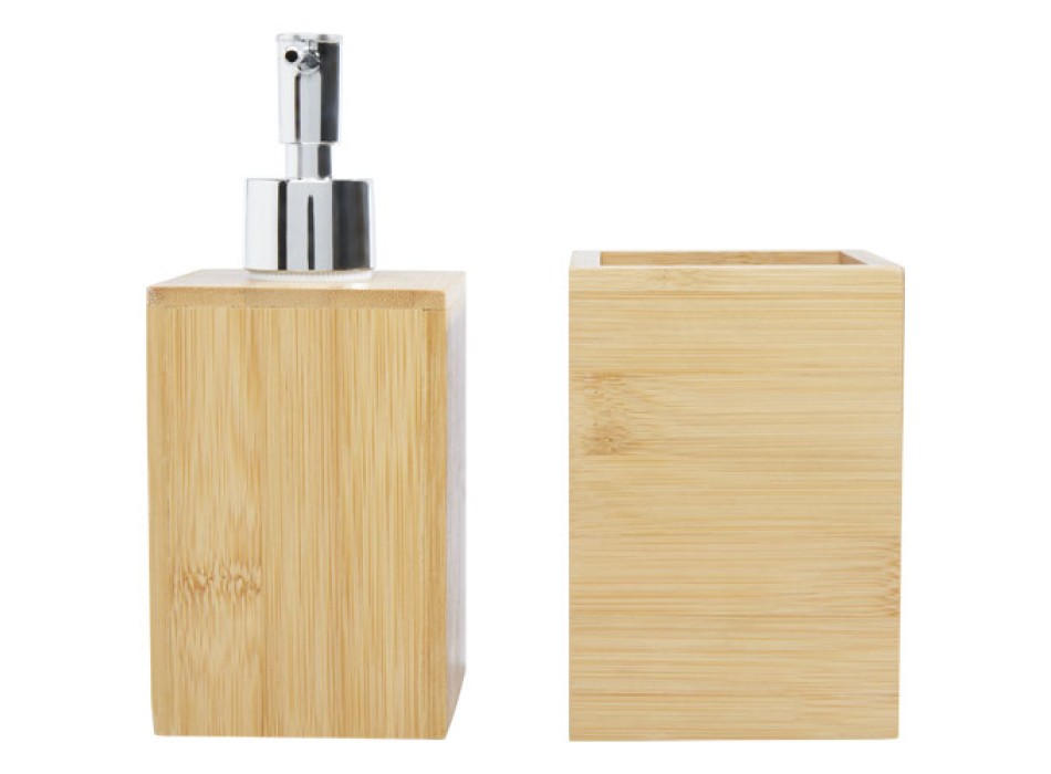 Set da bagno Hedon da 3 pezzi in bambù
