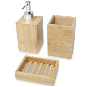Set da bagno Hedon da 3 pezzi in bambù