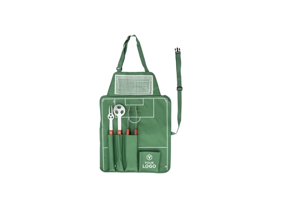 Set da barbecue calcio in nylon 600 D Christina