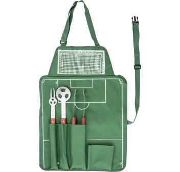 Set da barbecue calcio in nylon 600 D Christina