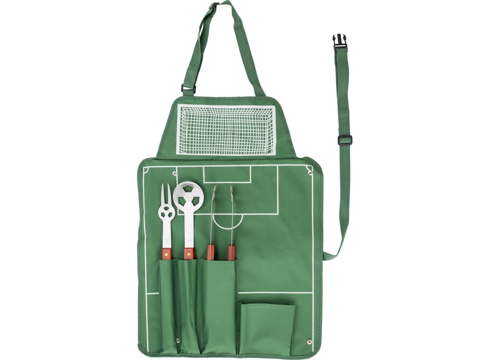 Set da barbecue calcio in nylon 600 D Christina