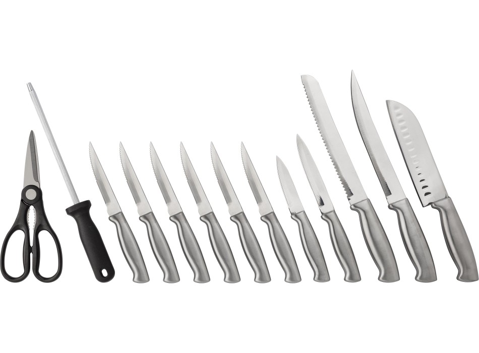 Set da cucina 14 elementi in acciaio inox Lucille