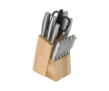 Set da cucina 14 elementi, in acciaio inox