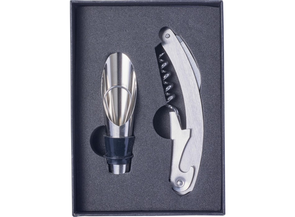 Set da vino 2 accessori, in acciaio inox Dale