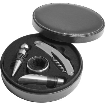 Set da vino 4 accessori, in acciaio inox Jeremy