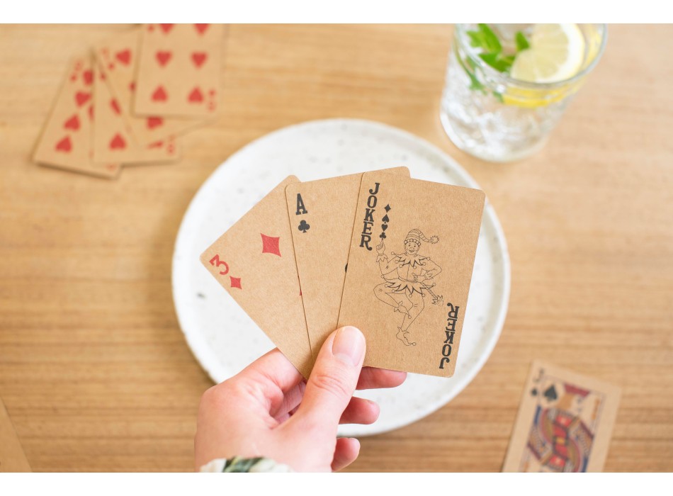 Set di 2 mazzi di carte da gioco in carta riciclata Arwen