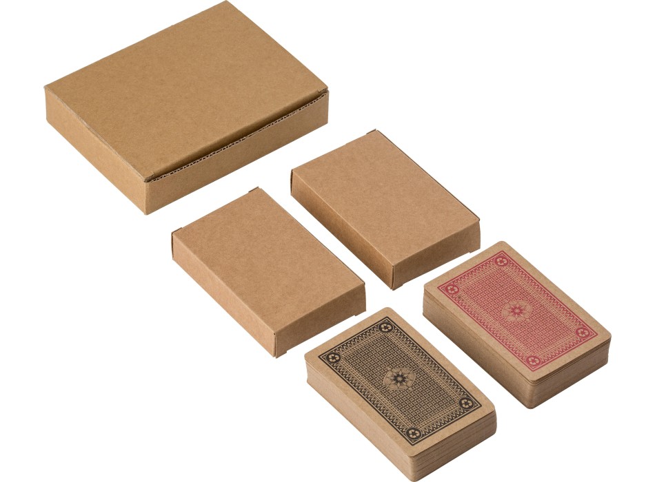 Set di 2 mazzi di carte da gioco in carta riciclata Arwen