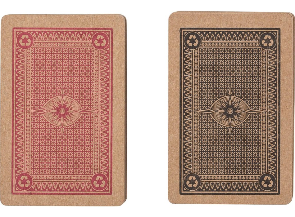 Set di 2 mazzi di carte da gioco in carta riciclata Arwen