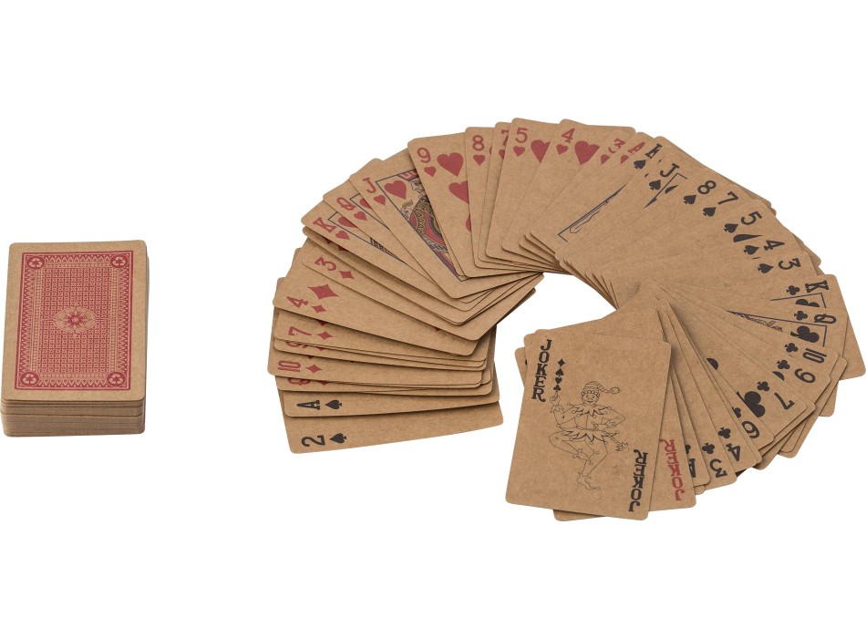 Set di 2 mazzi di carte da gioco in carta riciclata Arwen
