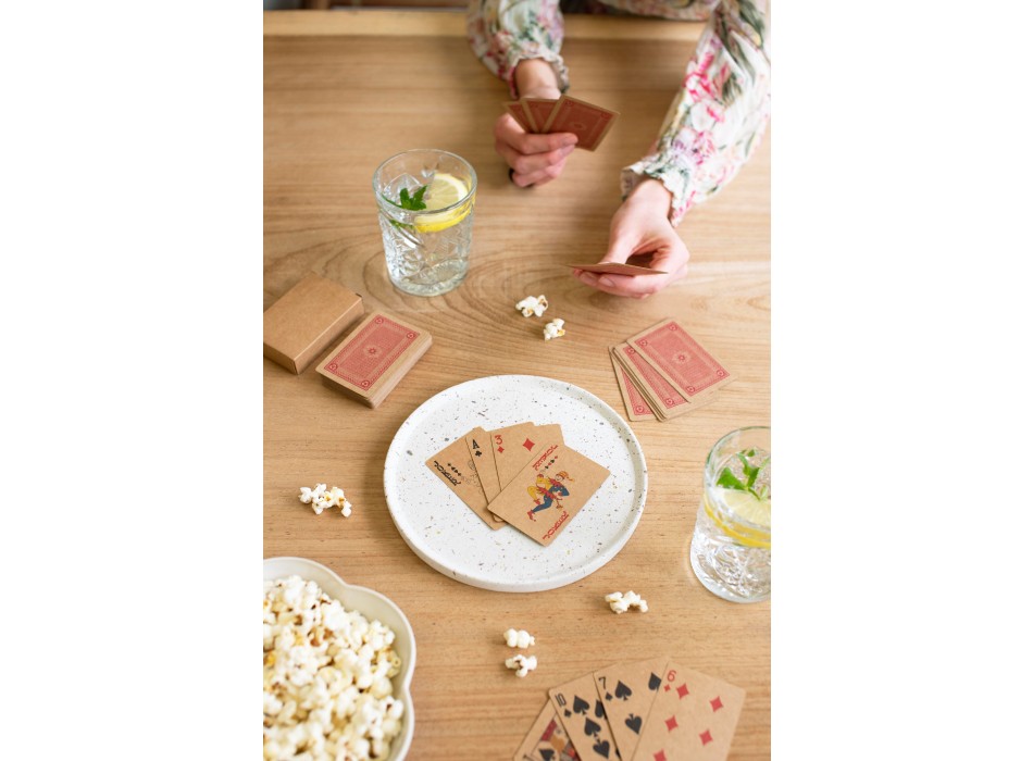Set di 2 mazzi di carte da gioco in carta riciclata Arwen