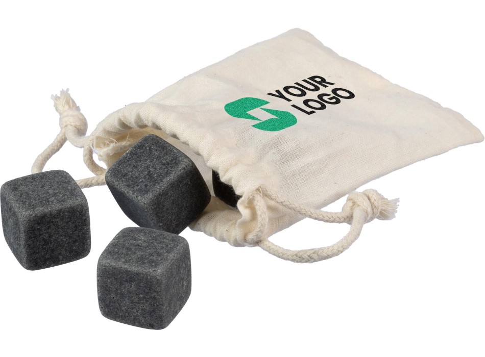 Set di 4 cubetti in pietra naturale riutilizzabili Jens