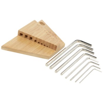 Set di attrezzi con chiave esagonale in bambù Allen