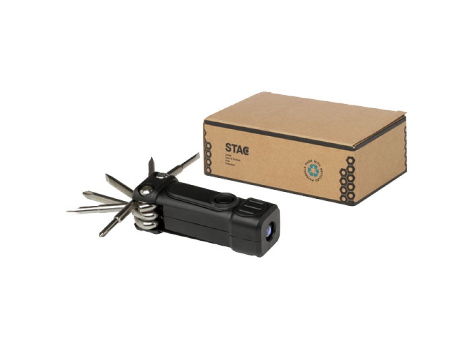 Set di cacciaviti 8 in 1 con torcia in plastica riciclata RCS Octo