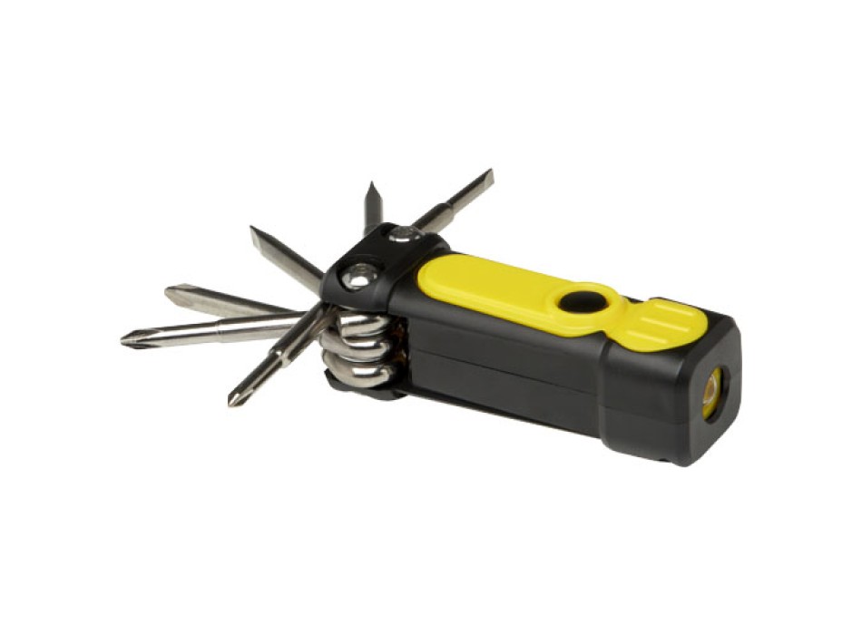 Set di cacciaviti 8 in 1 con torcia in plastica riciclata RCS Octo